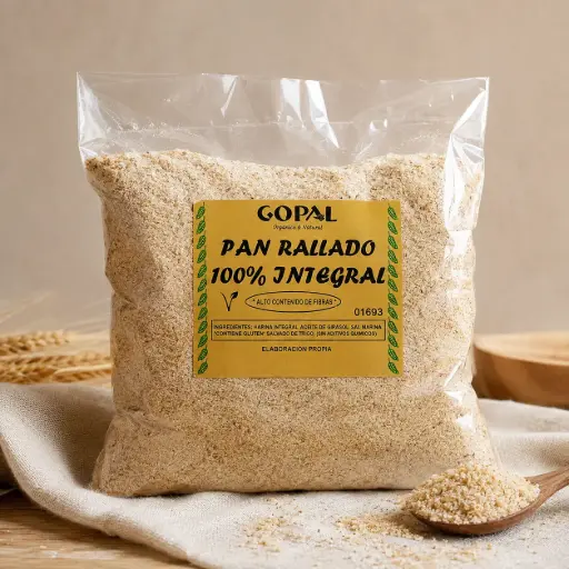 [GOPAL PA PAN RALLADO INTEGRAL x500g] Gopal Pan Rallado Integral 500g