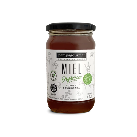 [PAMPA MIEL ORGANICA X440G] Pampa Gourmet Miel Orgánica 440g