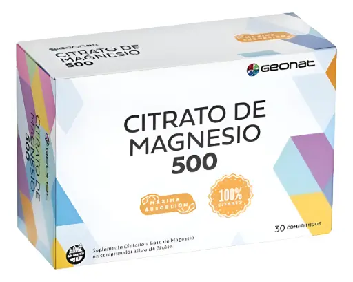 [PROVEFARMA CITRATO MAGNESIO 500 X30C] Geonat Citrato De Magnesio 500 x30cap