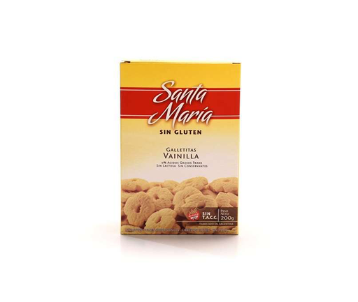 [S.MARIA GALL. VAINILLA X 200G.] Santa Maria Galletitas Vainilla Sin Tacc 200g