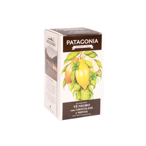[TE PATAGONIA NEGRO. CHOCOLATE Y MENTA] Te Patagonia Negro, Chocolate y Menta x20saq