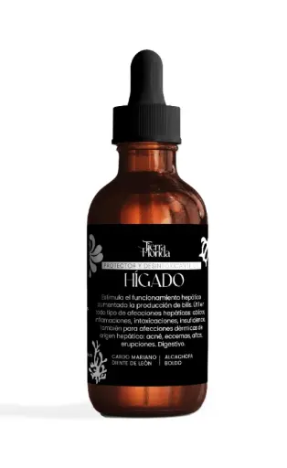 [TIERRA FLORIDA TINTURA HIGADO] Tintura Madre Higado Tierra Florida 60ml.