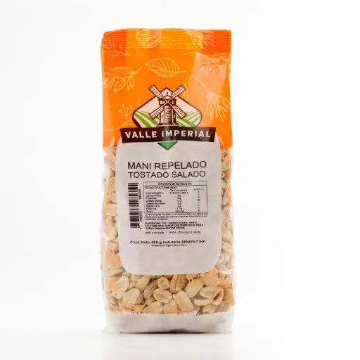 [VALLE IMPERIAL MANI REPELADO TOST SALADO X300G] Valle Imperial Mani Repelado Tostado Salado x300g