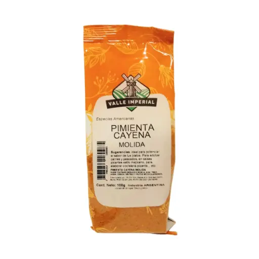 [VALLE IMPERIAL PIMIENTA CAYENA MOLIDA X100G] Valle Imperial Pimienta Cayena Molida x100g