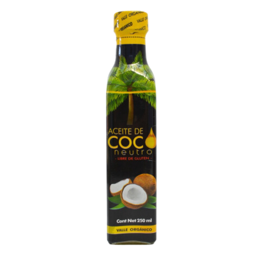 [VALLE ORG ACEITE DE COCO X250ML] Valle Organico Aceite de Coco x250ml