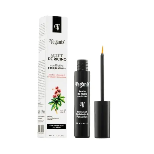 [VEGANIS ACEITE DE RICINO PESTANIAS CASTOR] Veganis Aceite De Ricino Pestañas 5ml