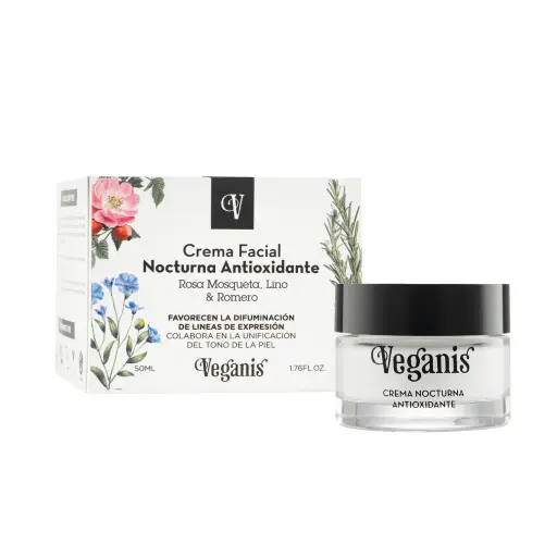 [VEGANIS CREMA NOCTURNA ANTIOX. X50GRS] Veganis Crema Facial Nocturna Antioxidante X50Grs