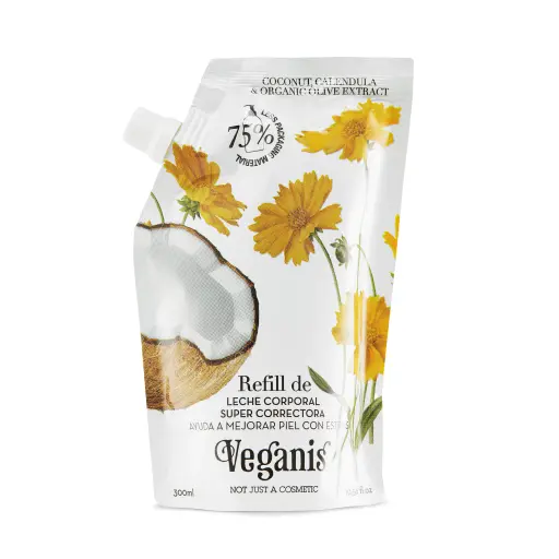 [VEGANIS DOYPACK COCO X300ML] Veganis Leche Para Piel Coco Doypack 300ml