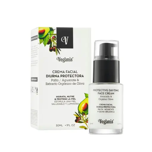 [VEGANIS FACIAL DE DIA (PALTA Y OLIVA) X30ML] Veganis Facial De Dia (Palta Y Oliva) 30ml.