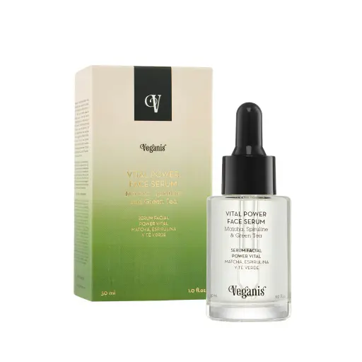 [VEGANIS SERUM FACIAL VITAL POWER MATCHA X30ML] Veganis Serum Facial Vital Power Matcha 30ml.