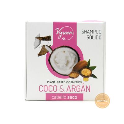 [VGREEN SHAMPOO SOLIDO SECO X60G] Vgreen Shampoo Sólido Coco y Argán SECO 65g