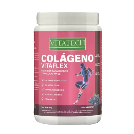[VITATECH COLAGENO VITAFLEX ARANDANO X360G] Vitatech Colágeno Vitaflex Sabor Arándanos x360G