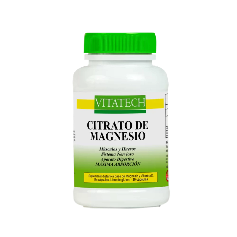 [VITATECH MAGNESIO CITRATO X30C] Vitatech Citrato De Magnesio x30Caps