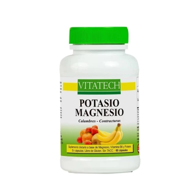 [VITATECH POTASIO MAGNESIO X60C] Vitatech Potasio - Magnesio x60Caps