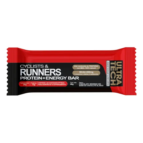[ULTRATECH CYCLIST RUNNERS PROTEIN + ENERGY BAR X46G] Ultratech Cyclist & Runners Protein + Energy Bar x46G