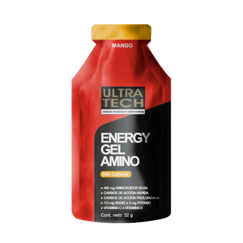 [ULTRATECH ENERGY GEL AMINO MANGO X32G] Ultratech Energy Gel Amino Sabor Mango x32G